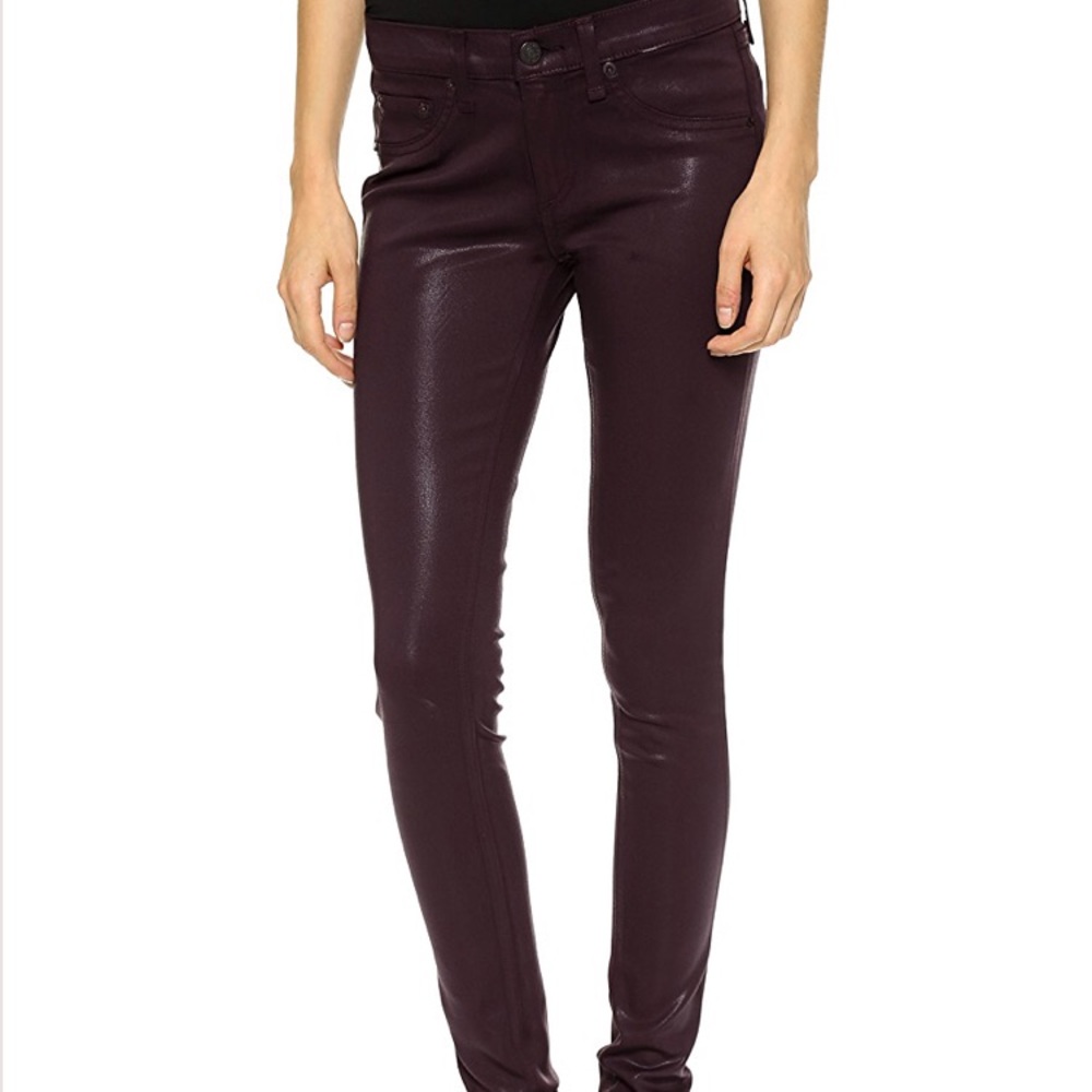 Rag and bone wine colored pants